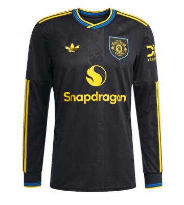 Lacne Muži Futbalové dres Manchester United 2025-26 Dlhy Rukáv - Tretina